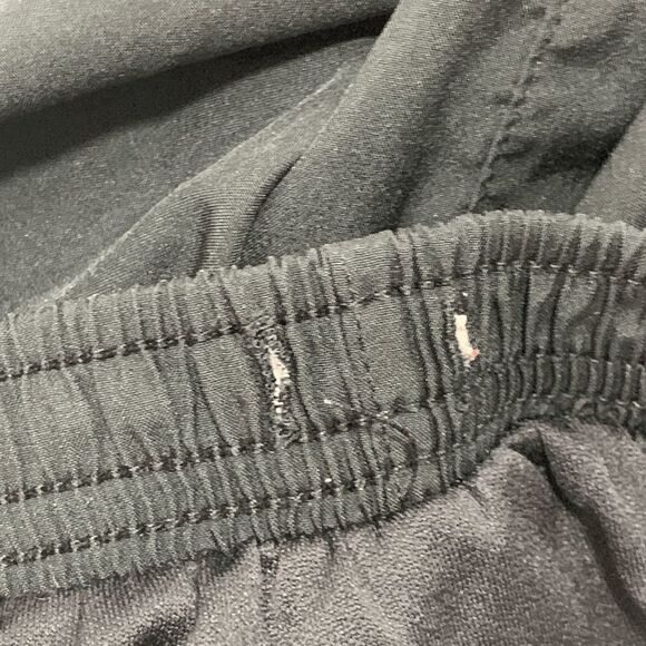 Nike Women's Dri-Fit Shorts Active Running Athletic Mesh Side Black Red Medium - Picture 5 of 5